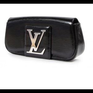 Louis Vuitton SOBE PATENT LEATHER CLUTCH BAG - BLACK